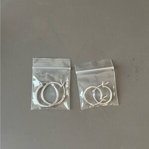 PAVOI Sterling Silver Hoops